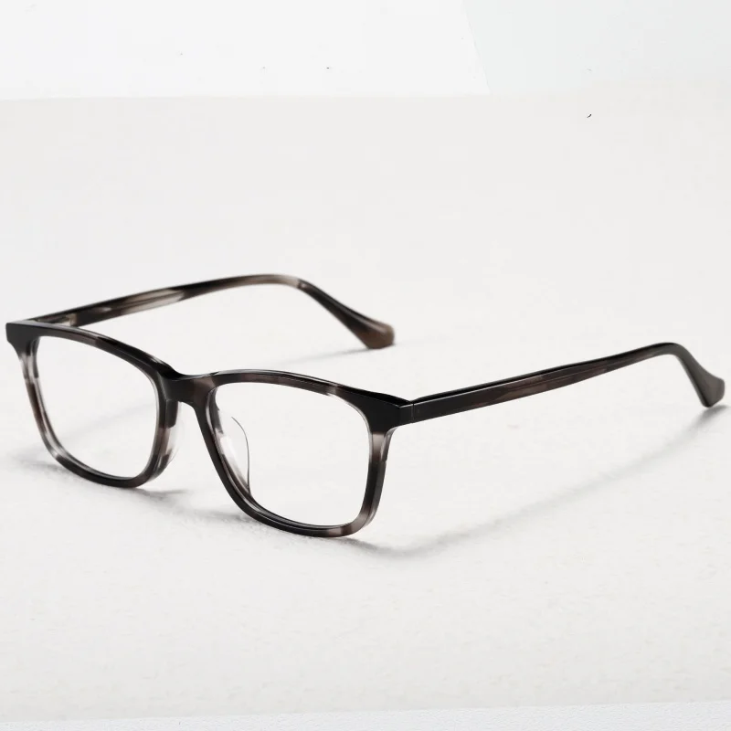 

2024 Retro new plate glasses handmade men and women with the same trendy narrow square frame plate frame glasses