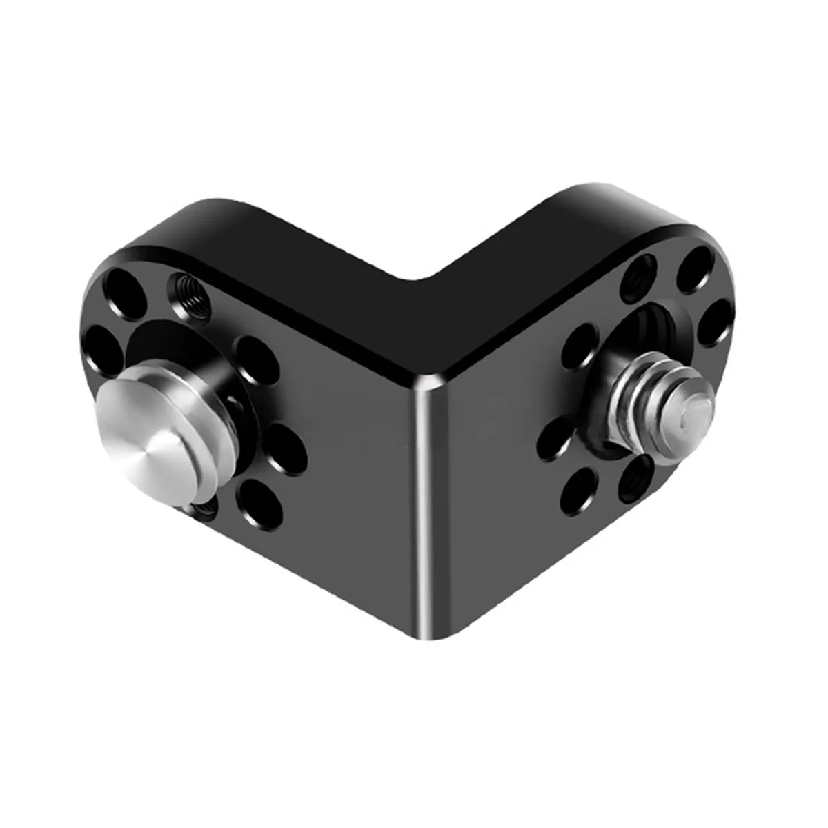 A73E-1/4 3/8 Screw Extension 90&deg; Right Angle Mount Adapter for Tripod Monitor Video Image Transmission DSLR Camera Cage