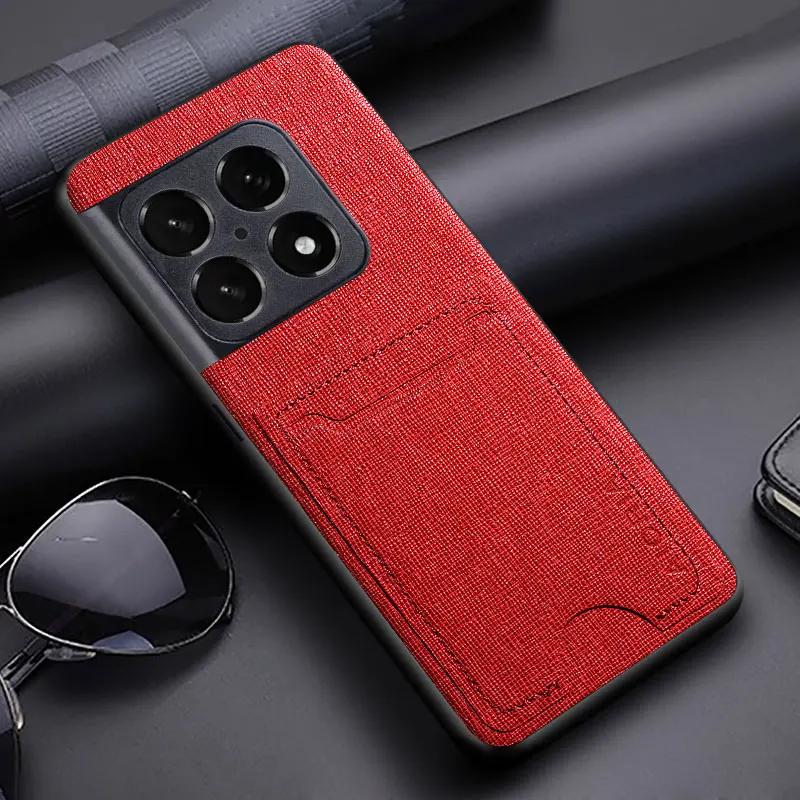 Luxurious PU Leather Phone Case with Card Slot and Bag Holder