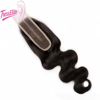 Chiusura in pizzo 2*6 di alta qualità, capelli ondulati con pizzo frontale, 8-22 pollici, blocco di capelli brasiliani vergini Remy, tessitura a mano completa, densità 180%