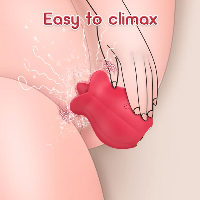 Zunge Klitoris Rose-Vibrator Sex Spielzeug für Frauen Lecken Vibrierende Anal Klitoris Nippel G-punkt Vibration Stimulator Erwachsene Spielzeug 18 1