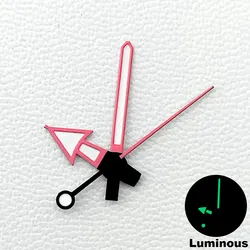 Mermaid/Harpoon Green Luminous Watch Hands Set in Multicolor Finish (9 pink)