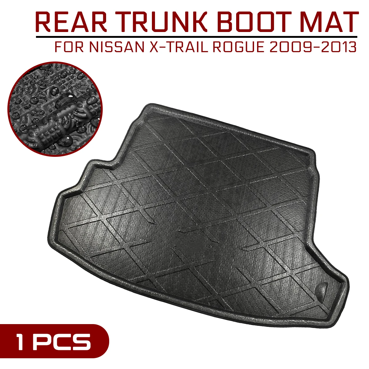 

Car Floor Mat Carpet Rear Trunk Anti-mud Cover For Nissan X-Trail Rogue 2009 2010 2011 2012 2013