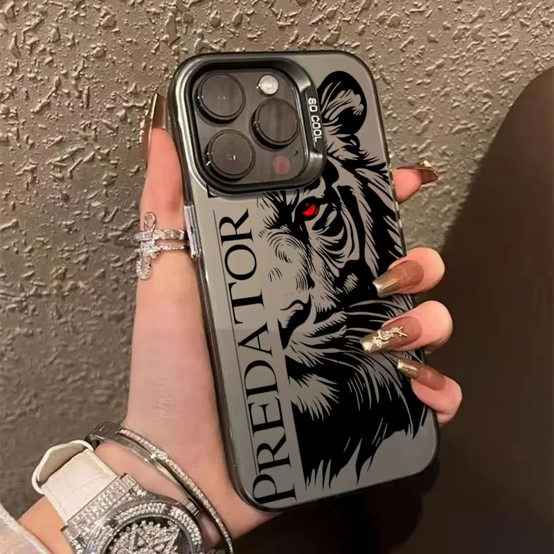 Majestic Wildlife Series Phone Case - Wolf, Eagle, and Tiger Design
