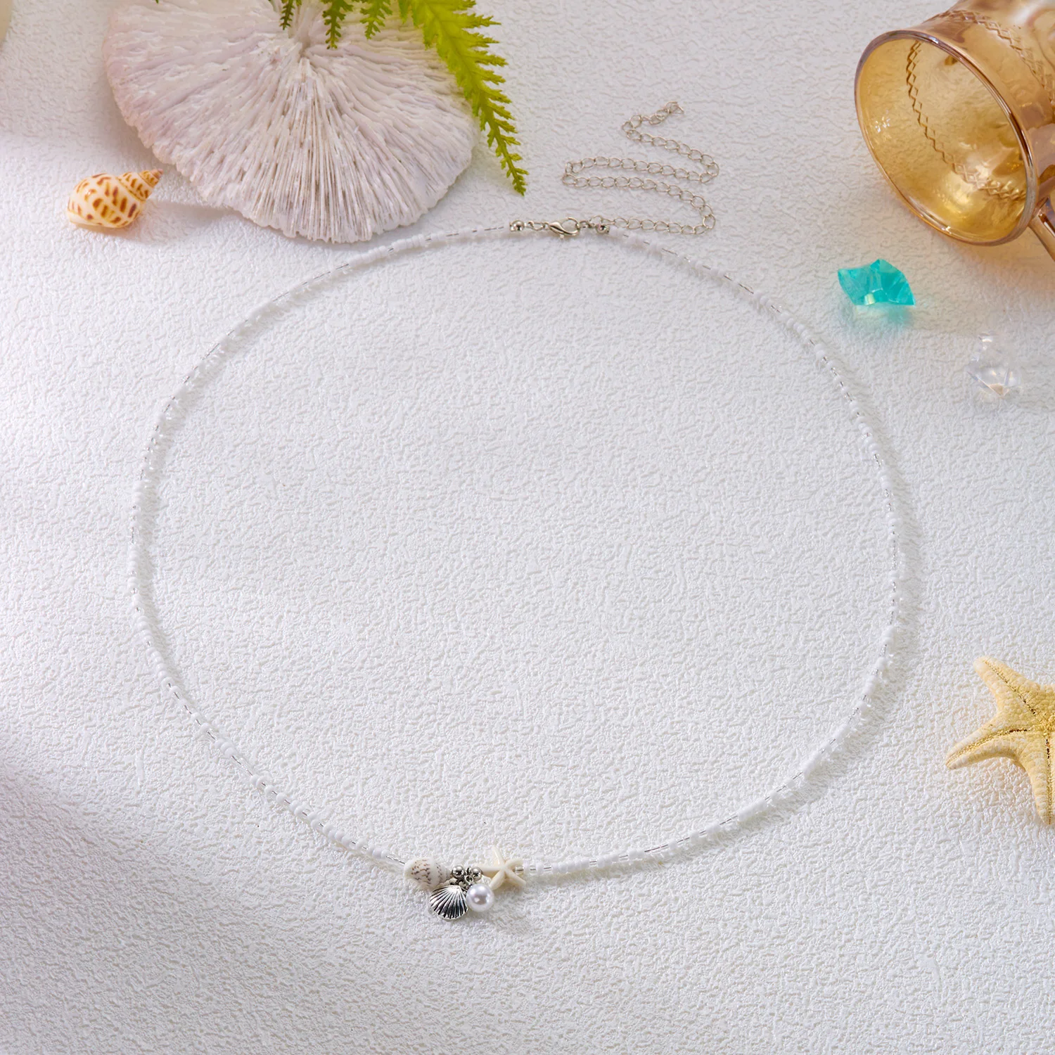 Neue Böhmische Strand Stil Muschel Seestern Taille Kette für Frauen Kristall Reis Perlen Körper Schmuck Gürtel Sexy Sommer Schmuck Geschenk – Detail 23