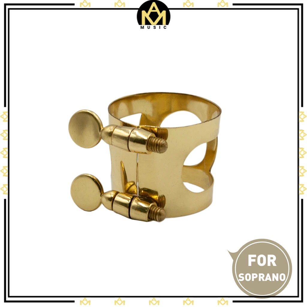 Soprano Sax Mouthpiece Ligature Metal  For  Saxophone  With Double Screws Woodwind Parts цена и фото