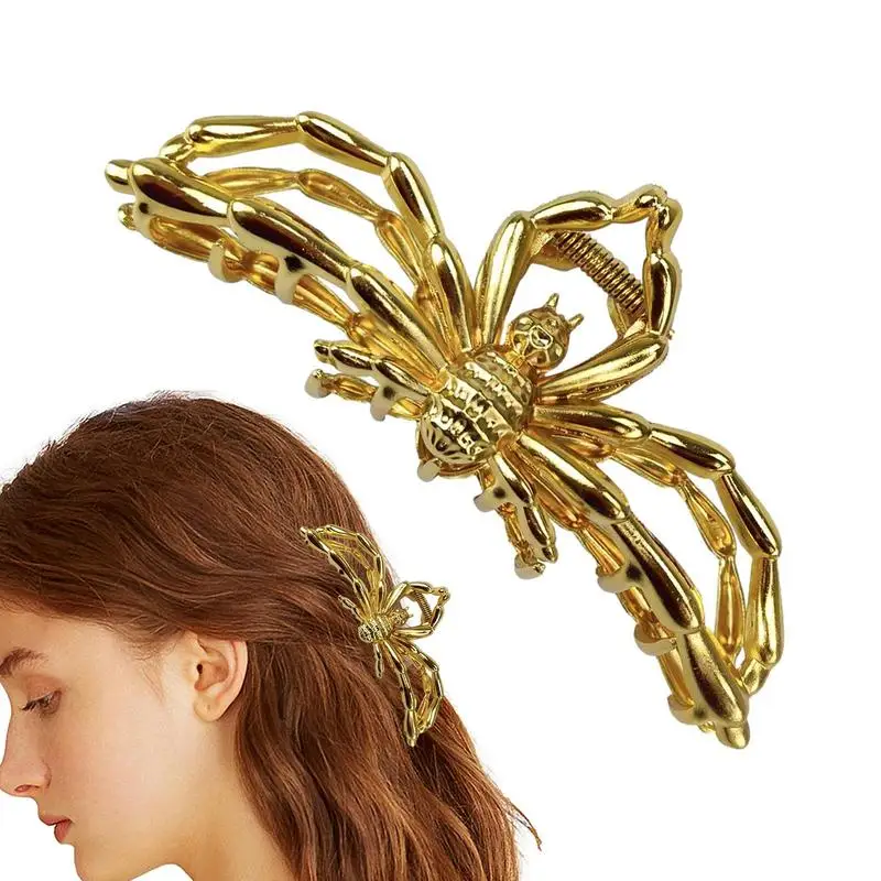

Spider Hair Claw Unique Upstyle Barrette Hairpin For Thick Hair Halloween Hair Styling Supplies For Party Travel Dating