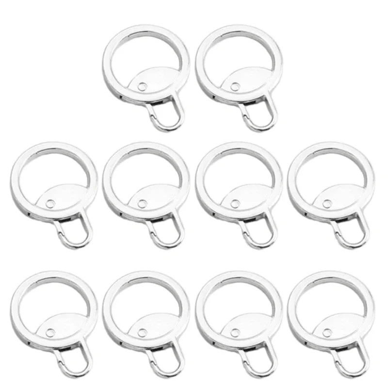 10pcs Metal Zipper Pull Slider Puller Detachable Replacement for Broken Buckle Bag Suitcase Garment Head Repair Tools
