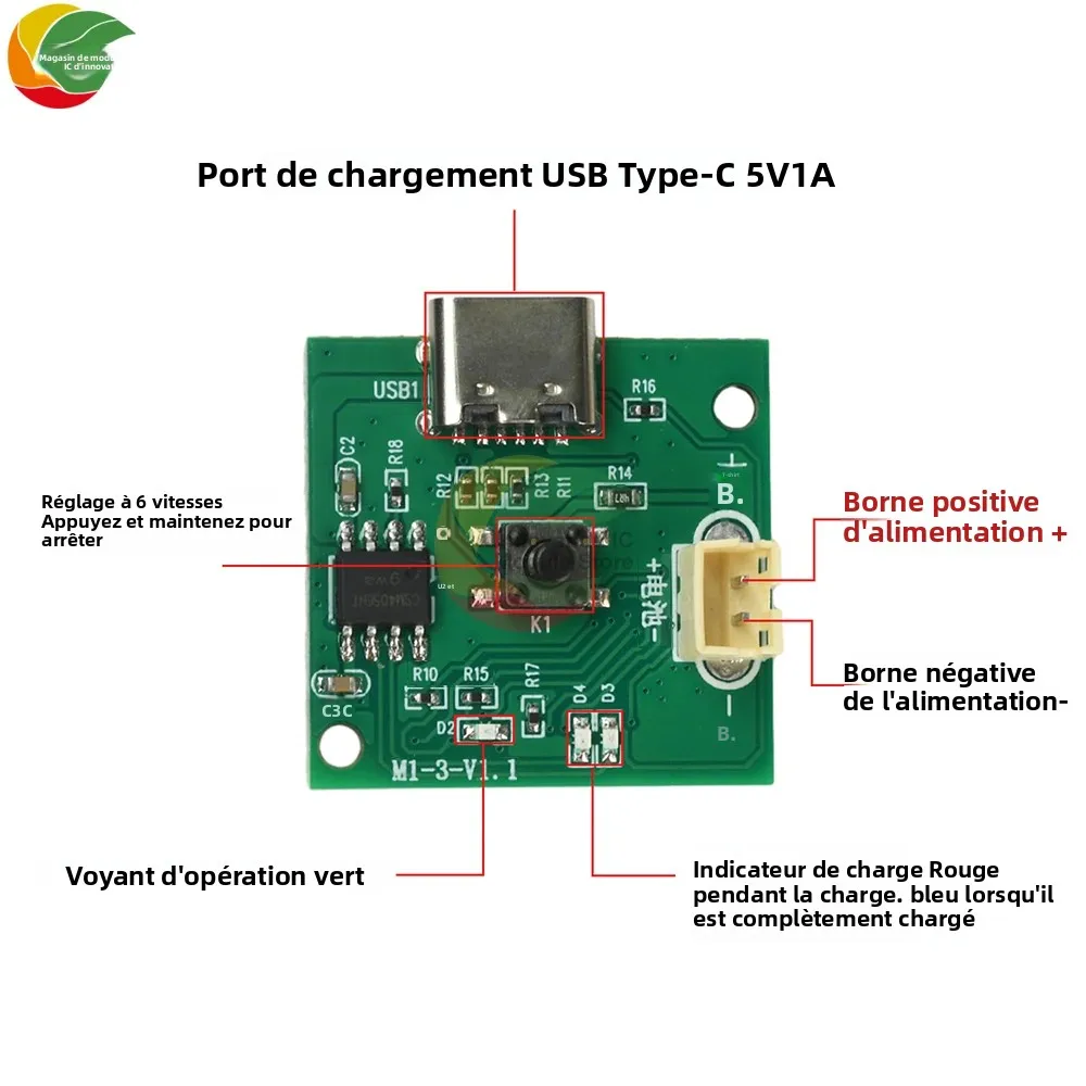 Bezkartáčový regulátor ESC 3-5V 3A 15W pro mini RC motory