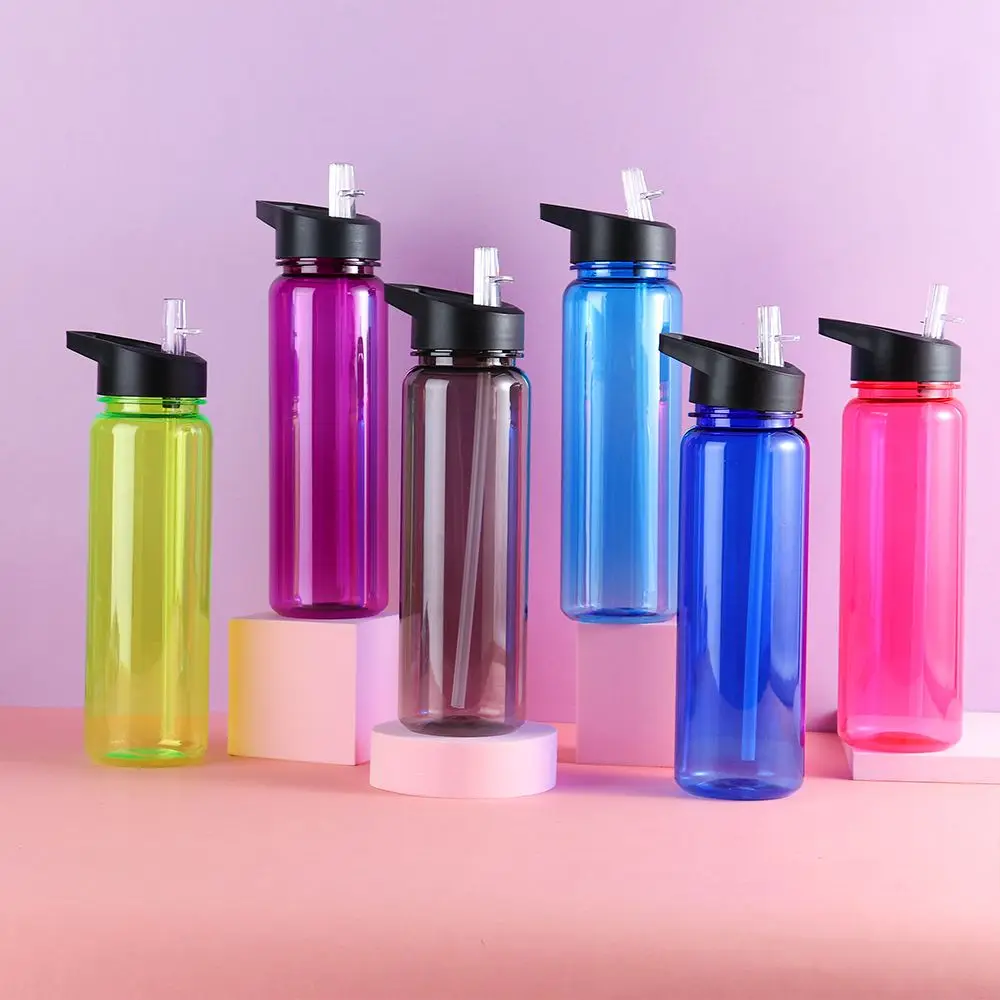 Outdoor Water Bottle with Straw Sports Bottles Leak Proof Ecofriendly