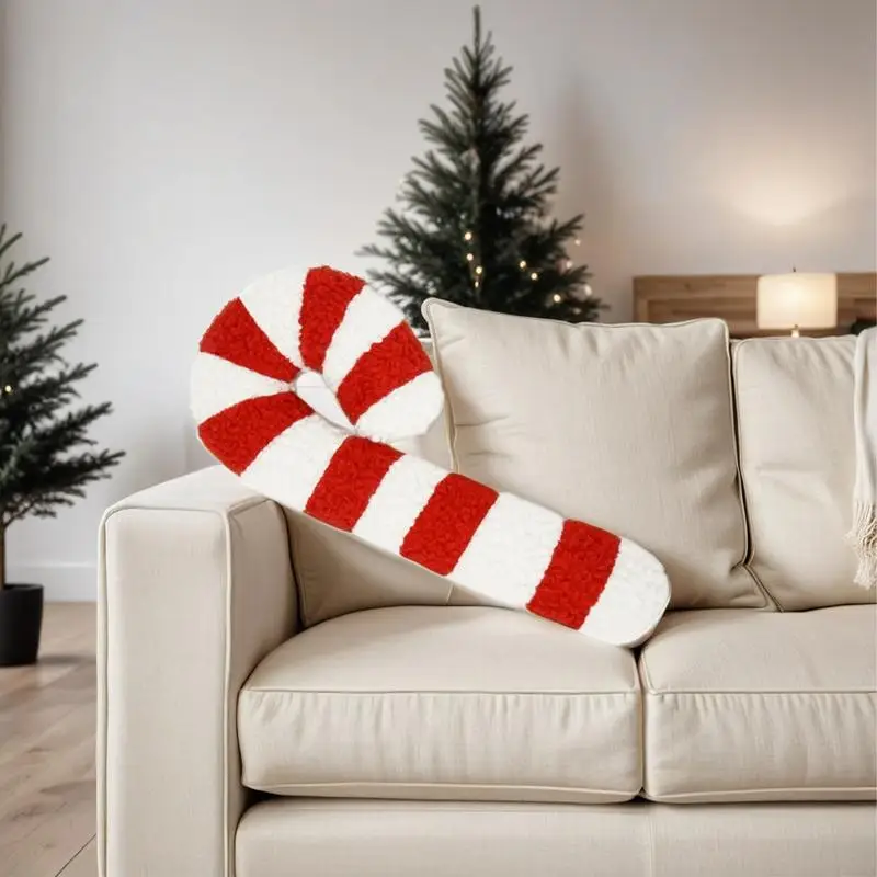Lollipop Christmas Pillows Christmas Throw Pillows Decorative Candy Cane Lollipop Plush Home Decoration christmas decorations