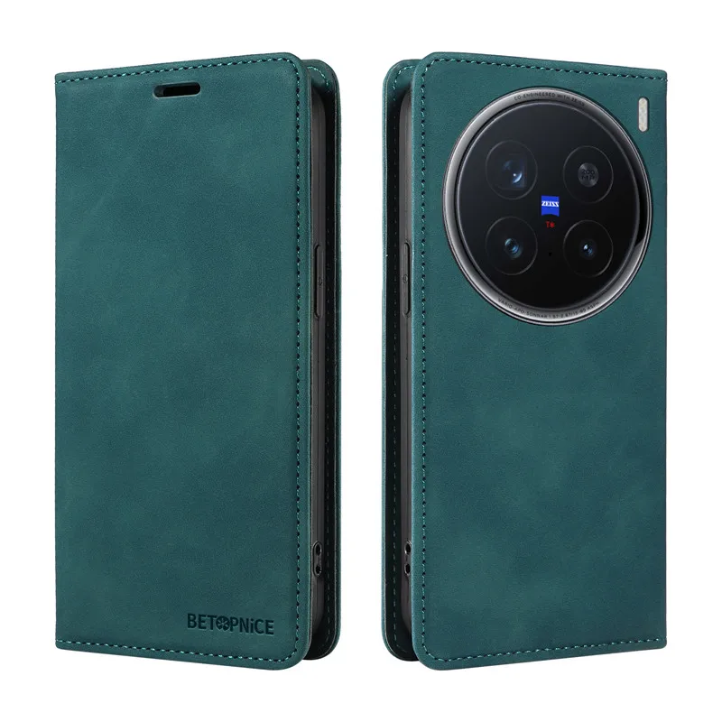 Secure Leather Wallet Flip Case with Card Holder