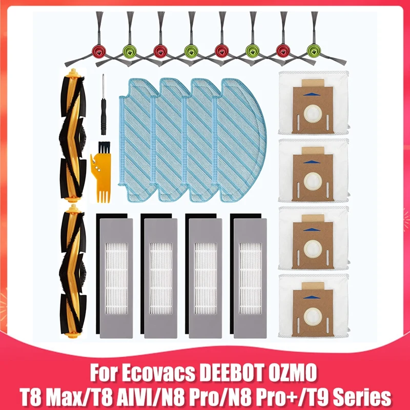 

Replacement Parts For Ecovacs DEEBOT OZMO T8 AIVI T8 Max T9 T8 Series N8 Pro N8 Pro+ Robot Vacuum Cleaner