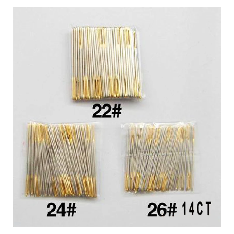Amishop-Cross Stitch Needles Embroidery Needles 26 # 14CT 100Pcs Bag Embroidery Needles