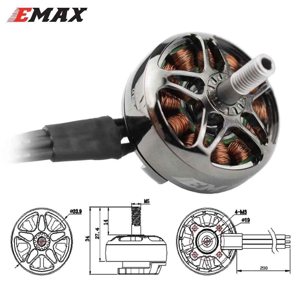 Micro Motor 4pcs/lot EMAX ECOII Series Brushless Motor For 7'' FPV Racing RC Drone Diy parts