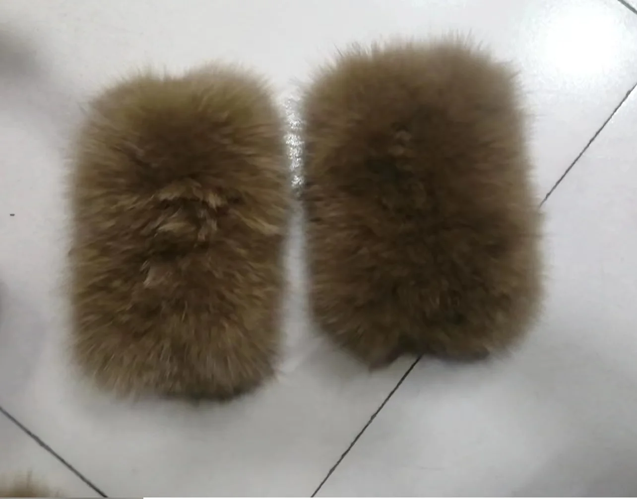 100% echt Fox Pelz Schal Stirnbänder Frauen Winter Ring Luxus Weichen Hals Wärmer Gute Elastische Schalldämpfer S8 – Detail 21