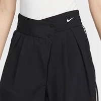 Nike officiel véritable classique femmes taille asymétrique tissé pantalon de sport FV7542-010 2