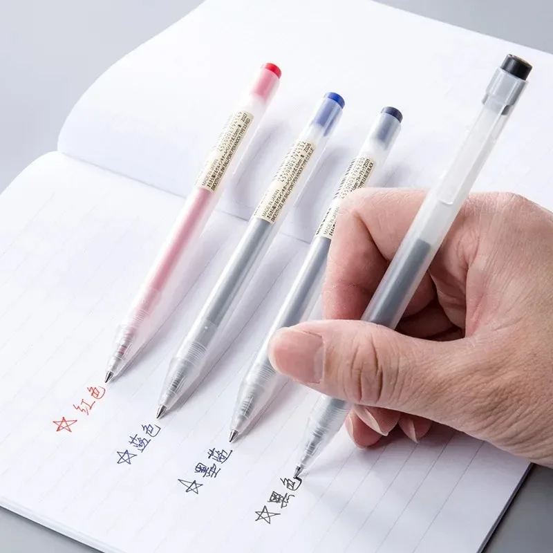 5/3Pcs/Set 0.5mm MUJIs Kawaii Gel Pens Black/Red/Blue Ink Japan Color Pen Office School Cute Ballpoint Refills Stationery gel pens