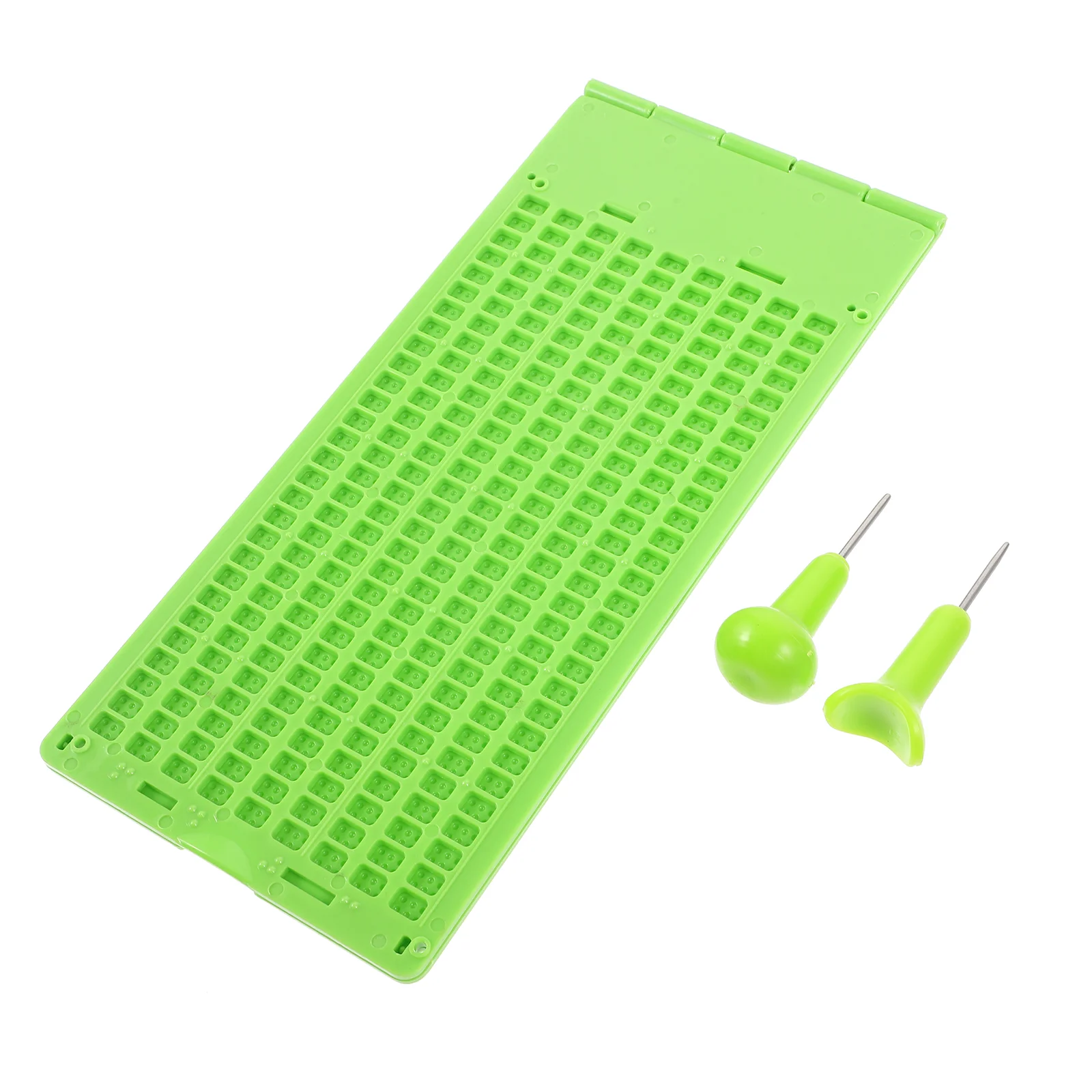 

Braille Tablet Slate and Stylus Kit Writing Fingerboard Suite Plate for Blind Plastic