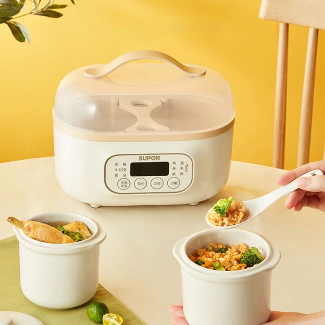 Electric Stew Pot Stewing Out of Water Household Health Soup Mini