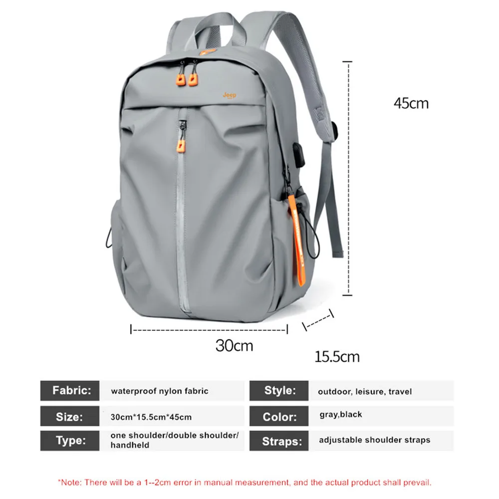 JEEP BULUO Large Capacity Backpack Men 
