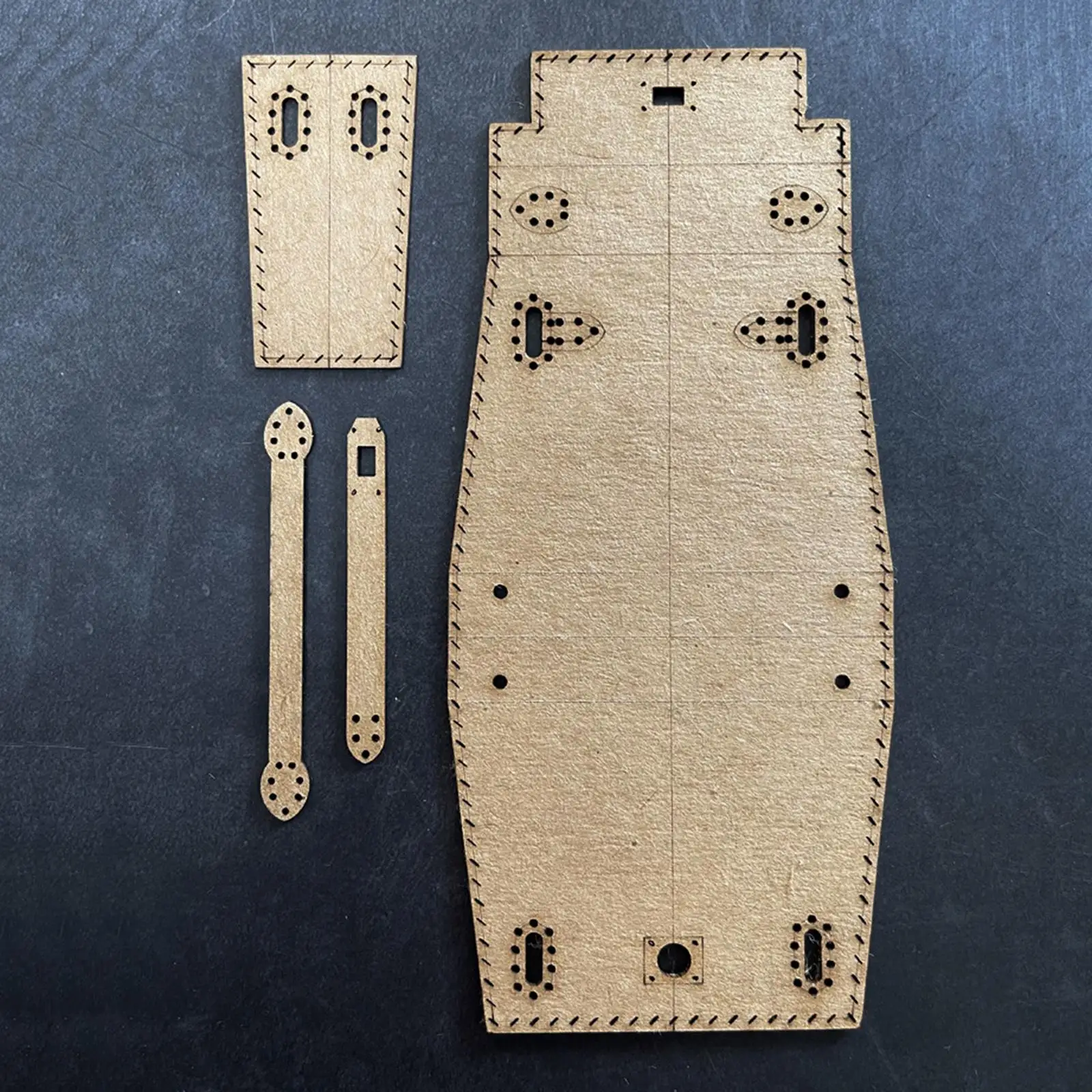 Super Mini Kelly Bag Template Kraft Cardboard Sewing Stencil Pattern for Mini Bag