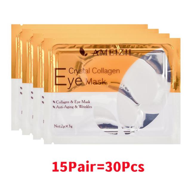 Gold Eye Patches Crystal Collagen Eye Mask Anti Wrinkles Dilution Dark Circles Beauty Skin Care Gel Patch Korean Cosmetics