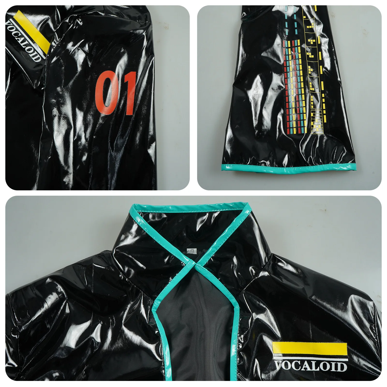 Hatsune Miku-Inspired Black Suit Cosplay Set for Men/Women (Unofficial)