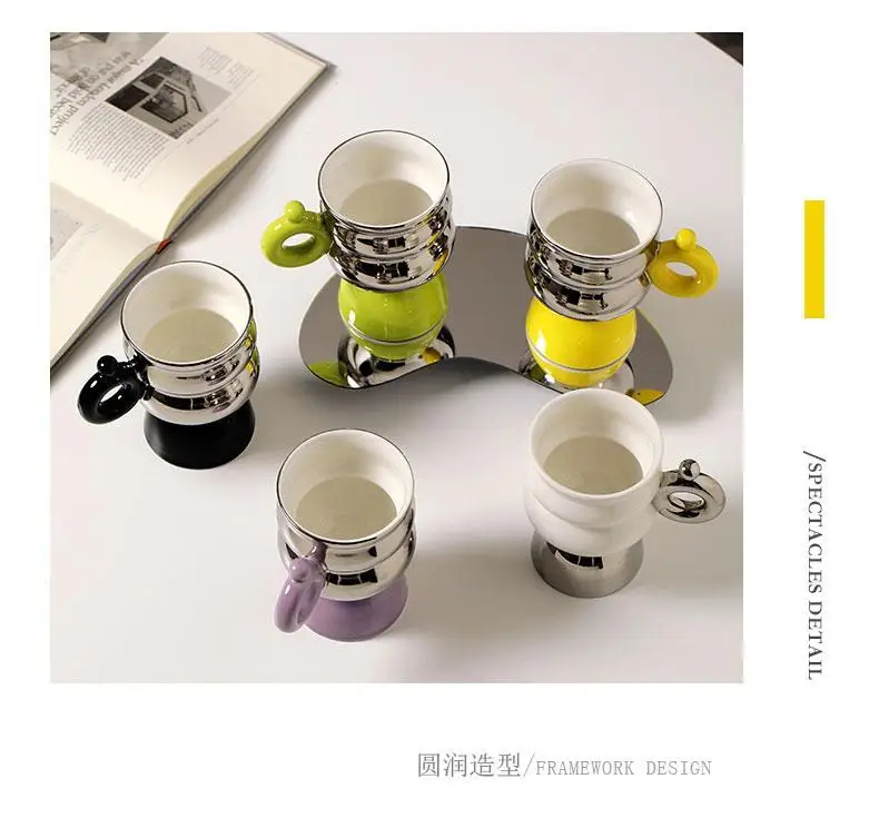 Description Picture 5 of itemCircle Cup Ceramic Creative Design Exclusive Personalized Water Cups Featured Master Mug Exquisite Coffee Drinkware Friend Gift