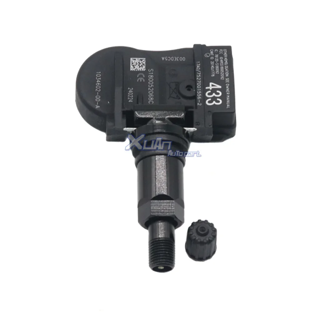 XUAN ڵ TPMS Ÿ̾ з  ͸ ý, ׽  3 S X 2015-2022 433Mhz 1034602-00-A, 103460200A