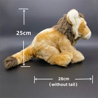 Realistic Lion High Fidelity Cute Plushie African Lion Plush Toys Lifelike Animals Simulation Stuffed Doll Toy Gifts For Kids 2