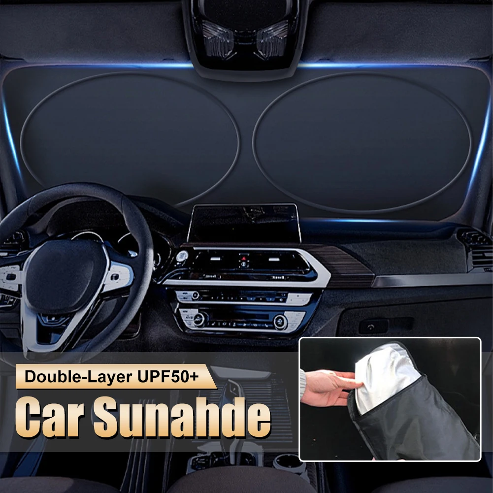 

Car Windshield Sunshade Front Window Sun Visor Protector Car Sunscreen Heat Insulated UV Protection Auto Front Windshield Cover