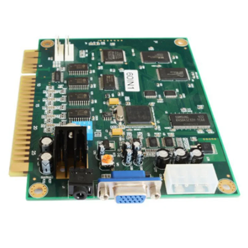 ABGN 2X 60 in 1 멀티케이드 PCB 보드 아케이드 게임 보드 (28핀 케이블 VGA 출력 포함) Jamma 아케이드용 수평형 아케이드 게임 보드