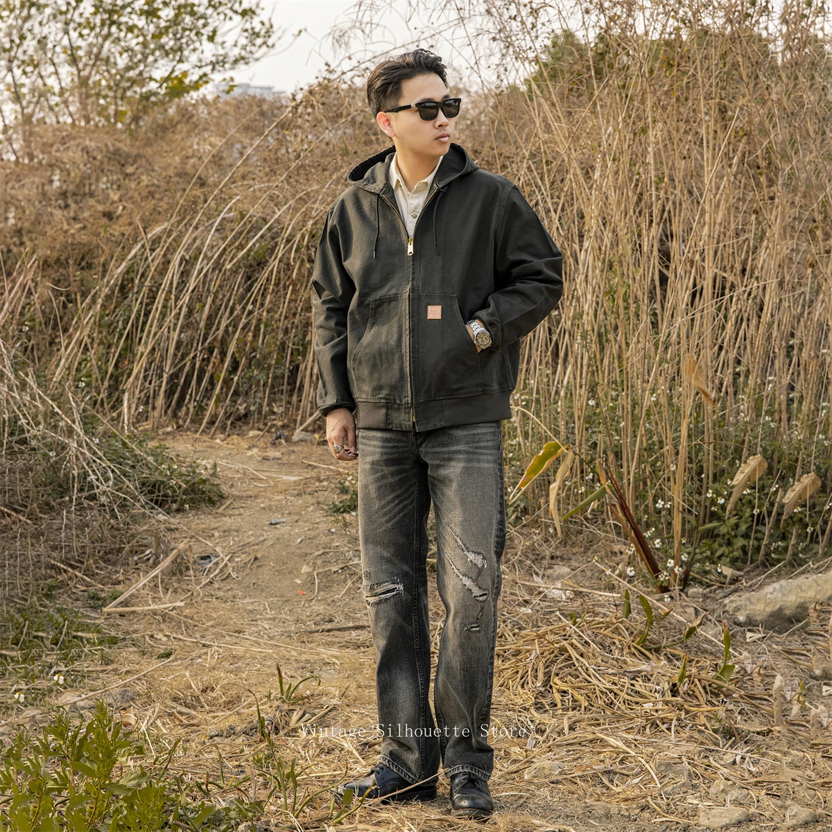 Red Tornado Unlined Duck Active Jacket Vintage Americana Workwear