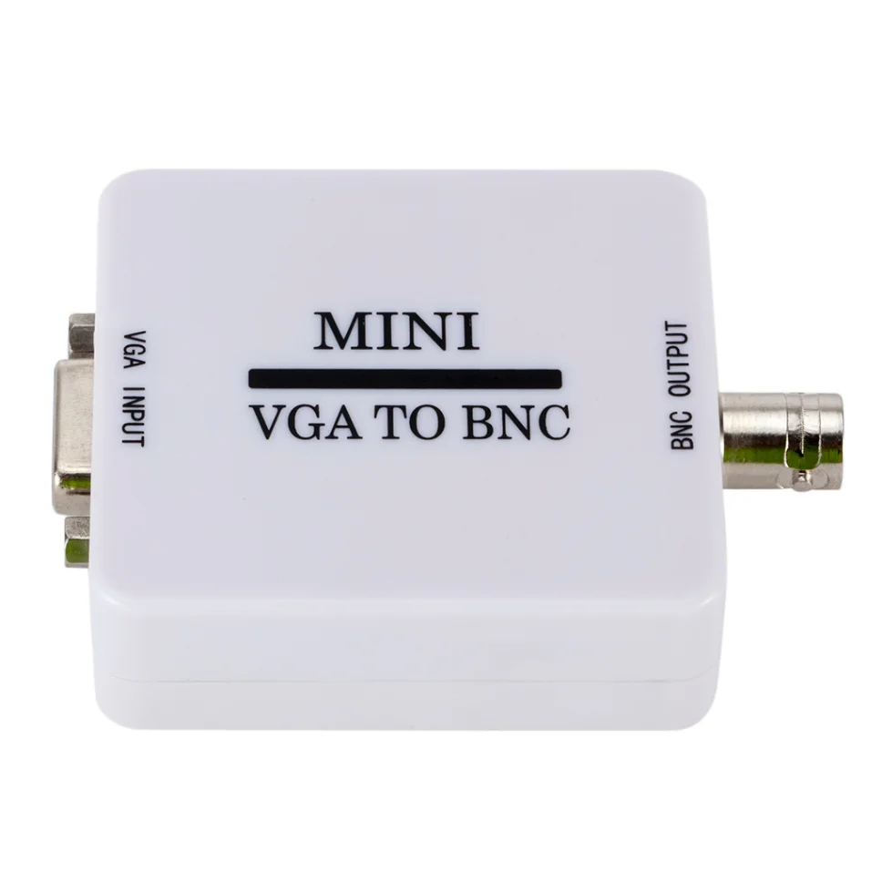 Vga Cable Adapter Grwibeou VGA to BNC Video Converter Box Composite Mini HD VGA to BNC Adapter Convertor Digital Switcher Box For HDTV Monitor