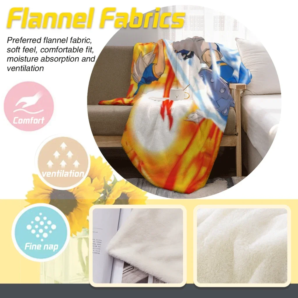 Anime Cartoon Inazuma Eleven  Blanket Soft Throw Blanket for Home Bedroom Bed Sofa Travel Office Cover Blanket Kids 3D Quilt
