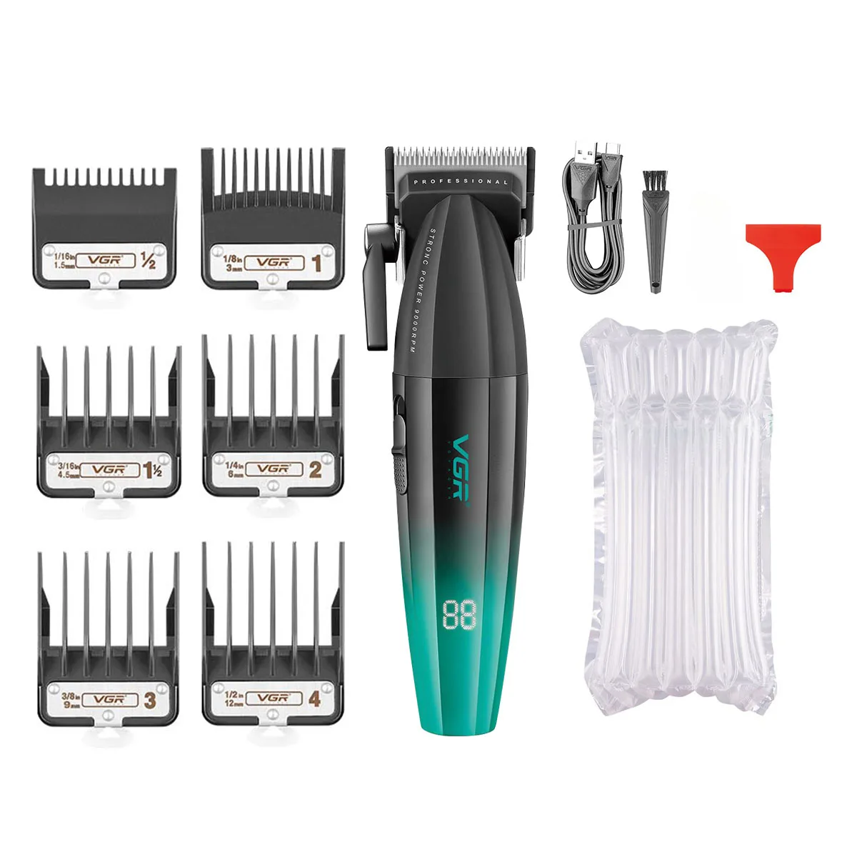 VGR ماكينة قص شعر احترافية ماكينة حلاقة قابلة لإعا...
