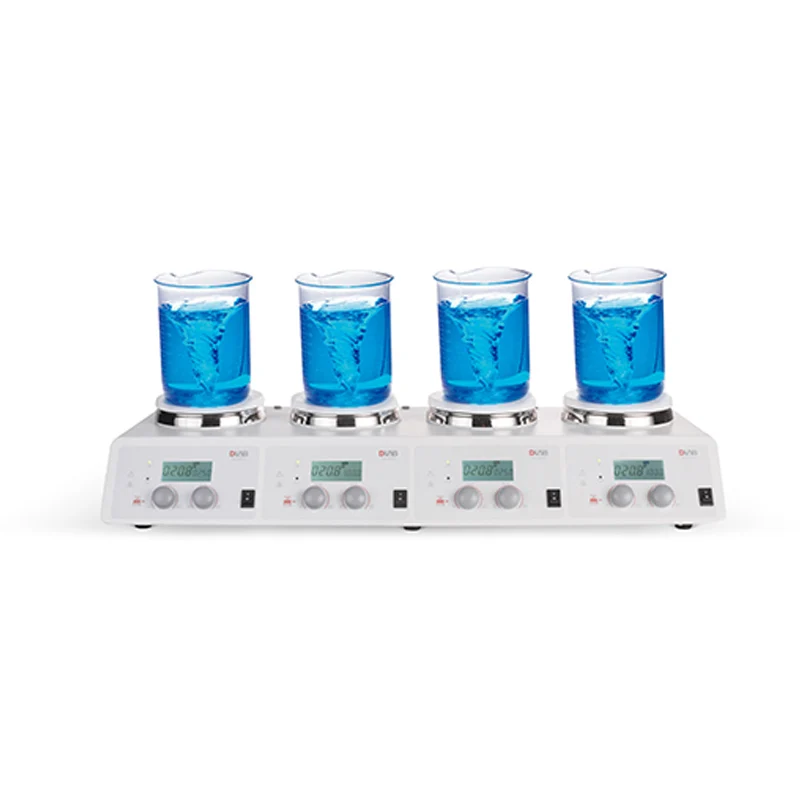

MS-H340-S4 CNC heated four channel Magnetic stirrer LCD screen