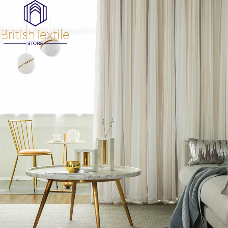 

Lace Curtains for Living Dining Room Bedroom Insulated Curtains Korean Double Princess Blackout Curtains