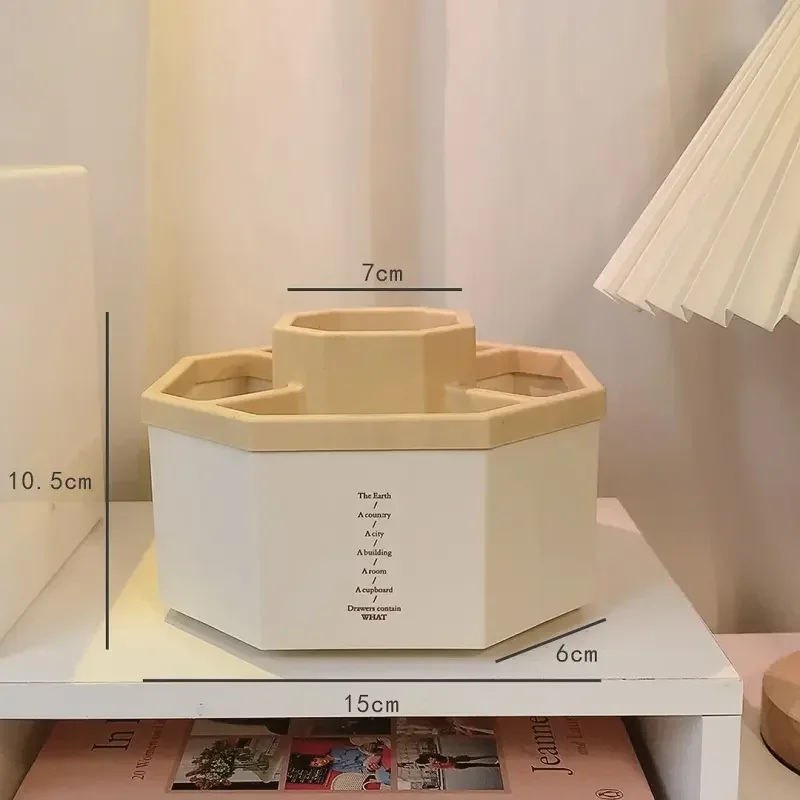 대용량 연필 보관함, 360 ° 회전 펜꽂이 책상 액세서리, 책상 정리함, 학교 사무실 문구