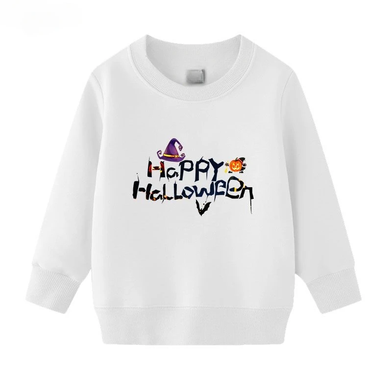 Autumn/winter New Horror Halloween Skull Hoodie Pure Cotton Printed Hoodie Hood Street Fashion Boys and Girls