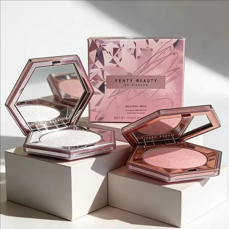 Fenty Beauty Makeup Suit Lip Gloss High Gloss Matt Powder Contour Stick and Setting Loose Powder Lady Lasting Natural Makeup