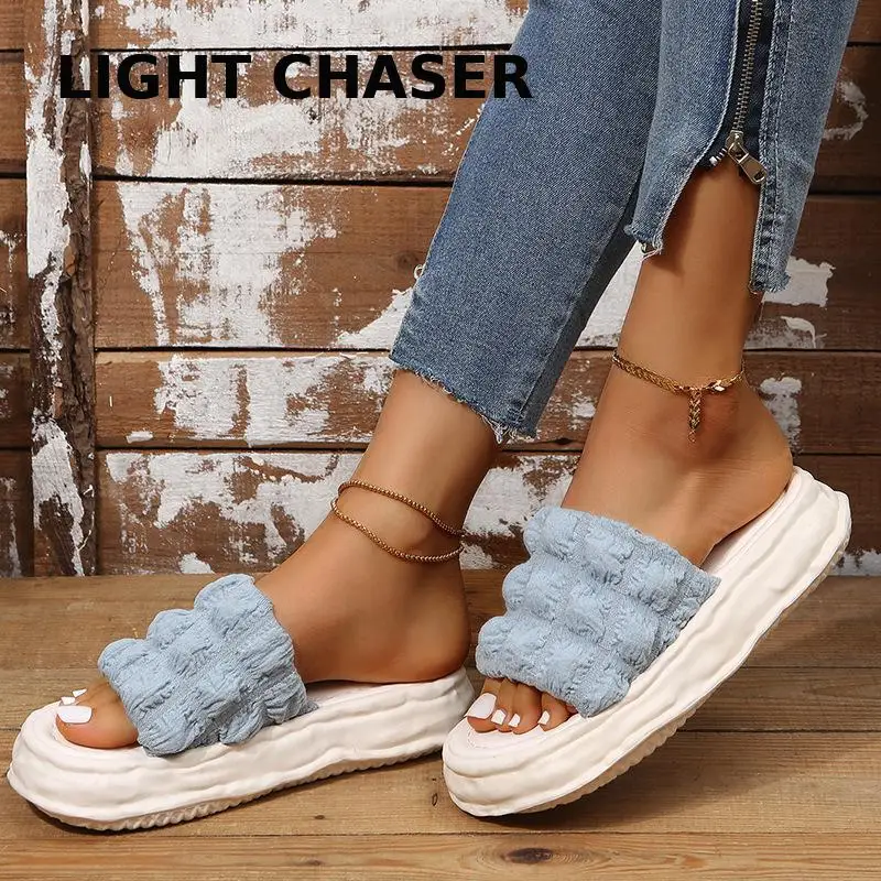 Women Sandals Casual Flat Shoes Female Summer Shoes For Women Flip Flop Women's Platform Slippers Beach Shoes Chaussure Femme