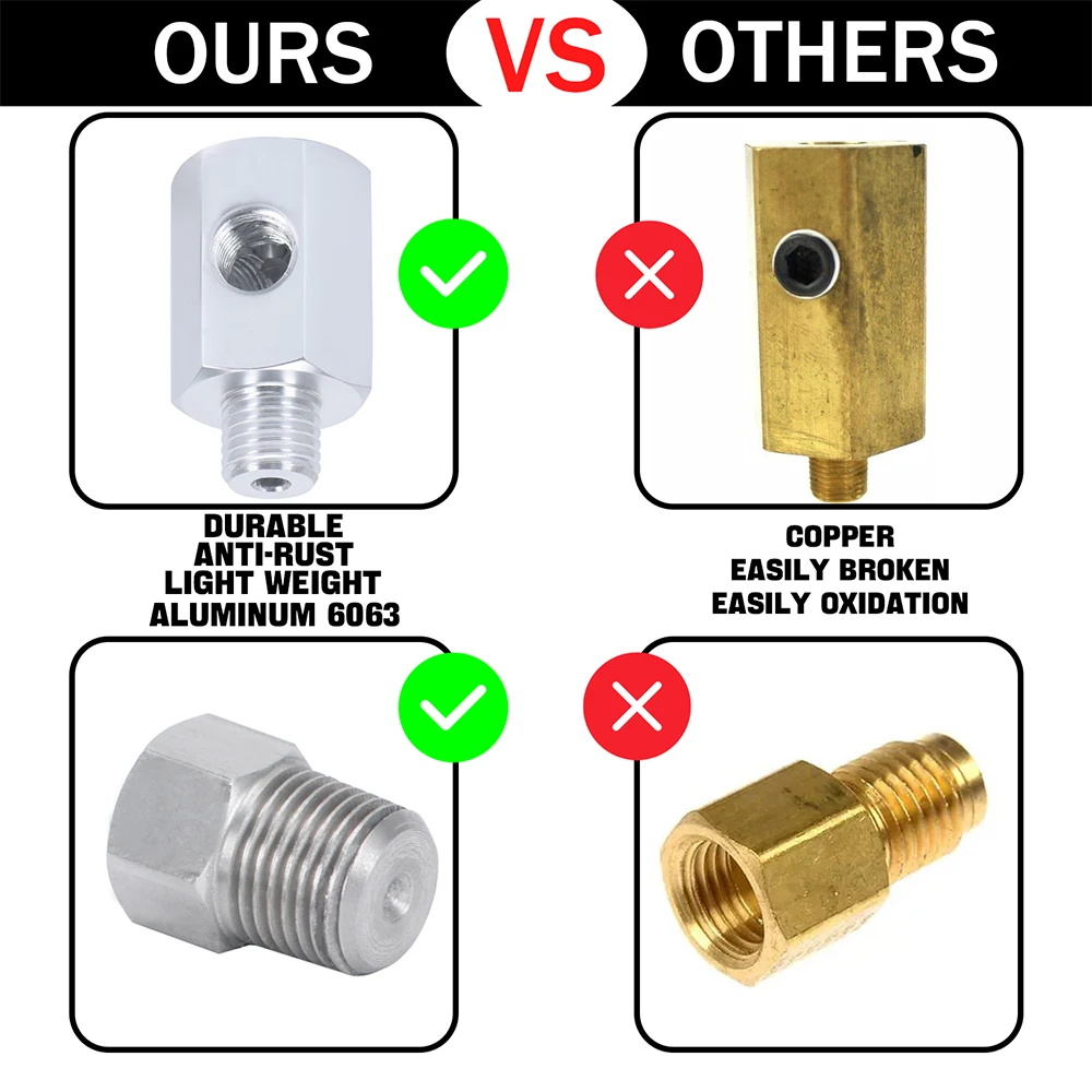 Wyścigi PQY-dla BMW 3 serii E30 E36 3 Port ciśnienie oleju wskaźnik temperatury adapter PQY-OGA01