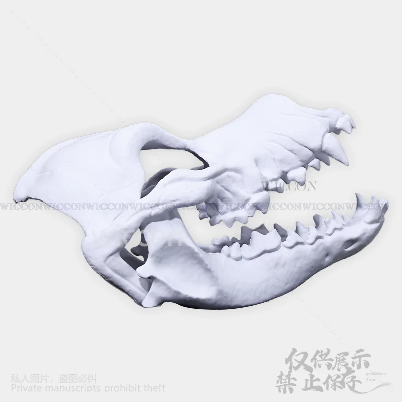 3D Print Head Fursuit Animal Furry Cosplay Dog Skull Kigurumi Props Polylactic Acid Mask Halloween Christmas Party Customized