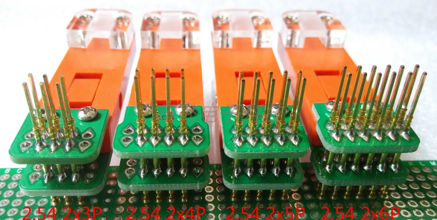 

Testing Jig PCB Clamp Fixture Jig Probe Download Program Burn 2.54mm 2.0mm 1.27mm (double Row,wire 30cm)