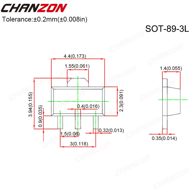 2SD882 BFG591 2SC3356 C3356 MMBT4401 BFR93 BFR93A B772 SOT89 SOT223 SOT23 PNP NPN Silizium RF Transistor SMD Leistungstransistoren – Detail 2