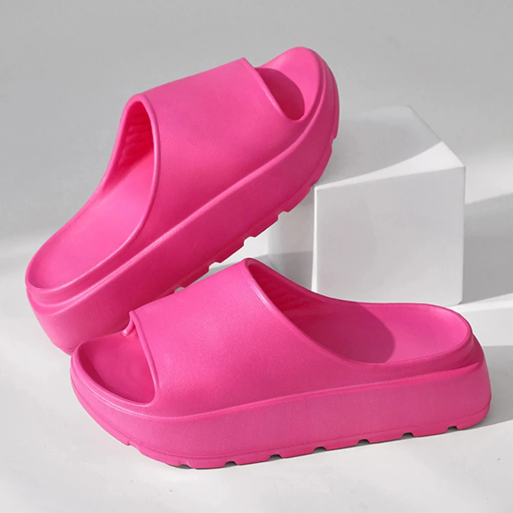 Crestar Fashion Platform Flats Slippers For Women Summer Thick Sole EVA Sandals Casual Outdoor Soft Flip Flops High Heel Sandals 5