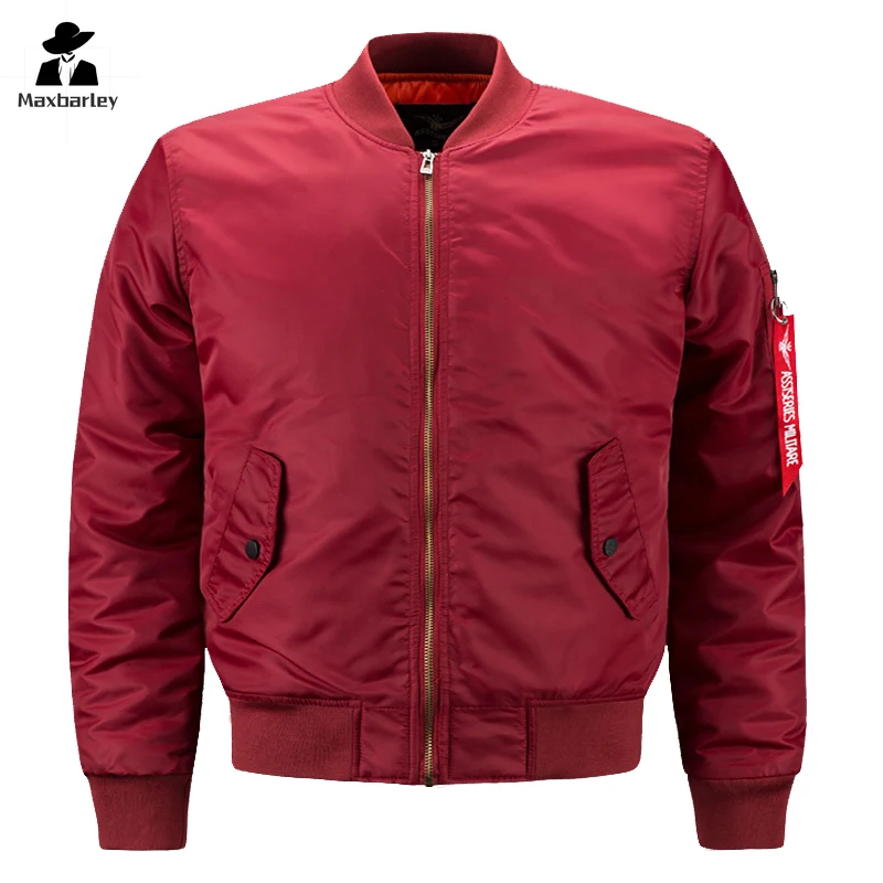 Aviator Bomber Jacket Men's New Winter Fashion Thick Warm Parka Plus Size Outdoor Hiking Hunting Windproof Baseball Suit Coat