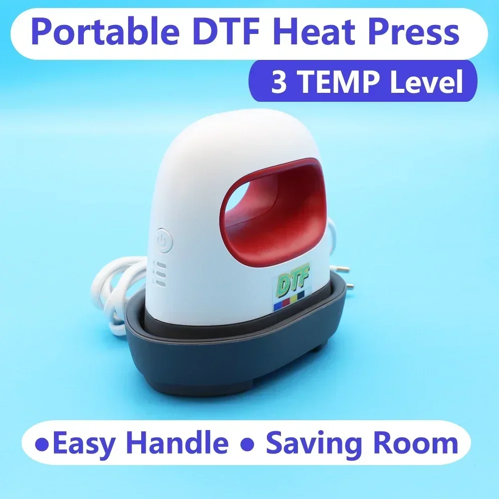Mini Dtf Heat Thermal Press Iron Machine TShirt Printing Heating for Direct To Film Print Mini Heater Heating Plates for Dtf Kit